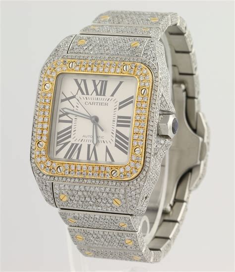 gold cartier watch|cartier watches gold and diamonds.